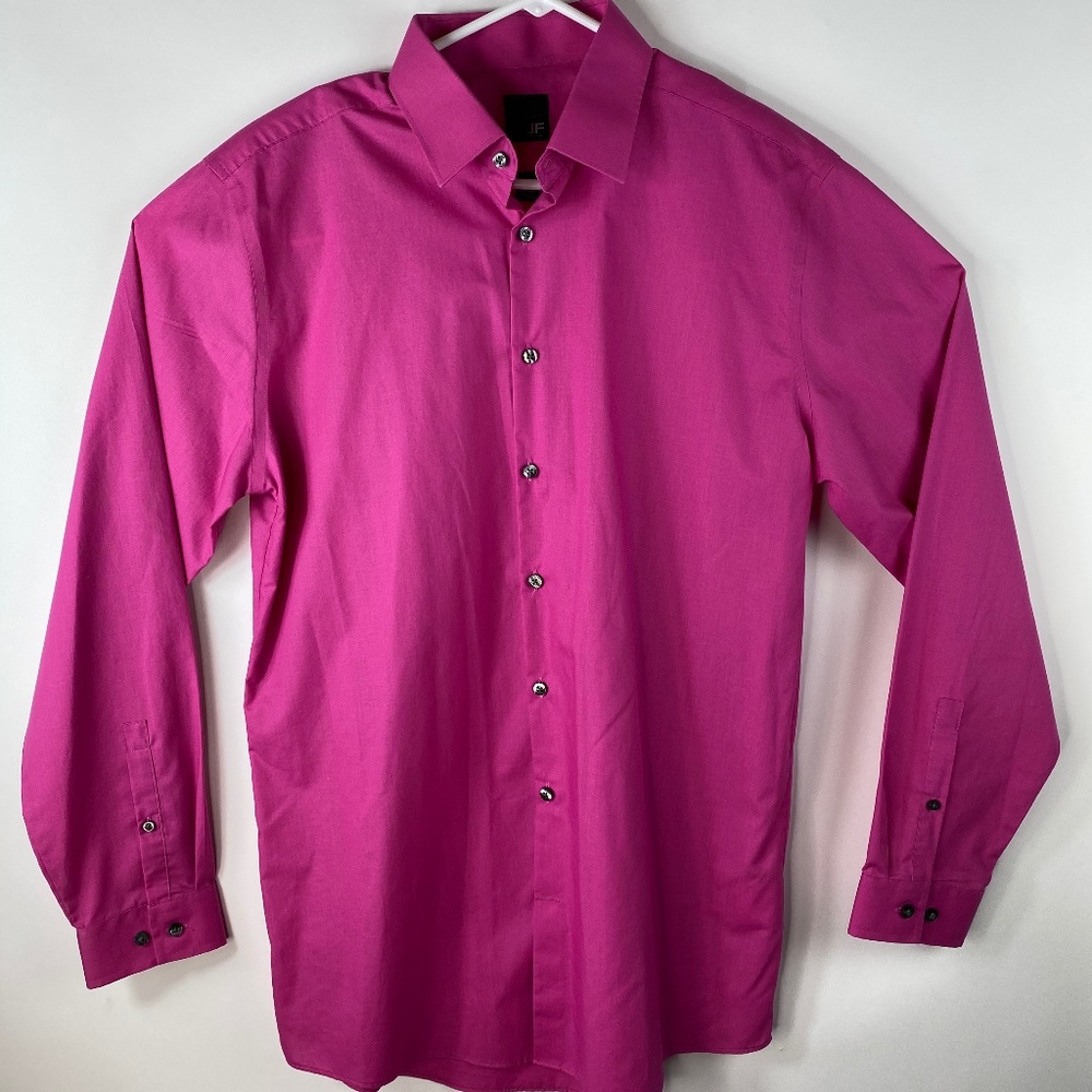 Mens J. Ferrar Slim Fit Pink Dress Shirt